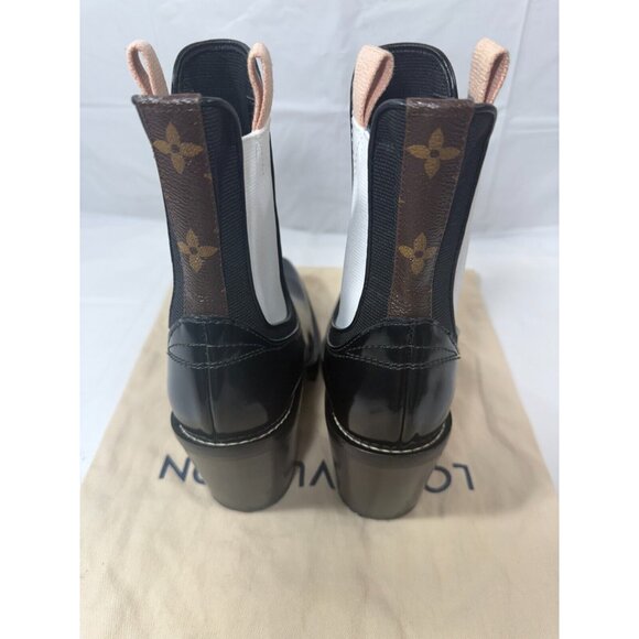 Louis Vuitton Black Leather Monogram Limitless Ankle Boot - Picture 15 of 16